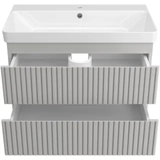 Подвесная тумба под раковину Brevita Victory 75 VIC-07080-0302Я серый